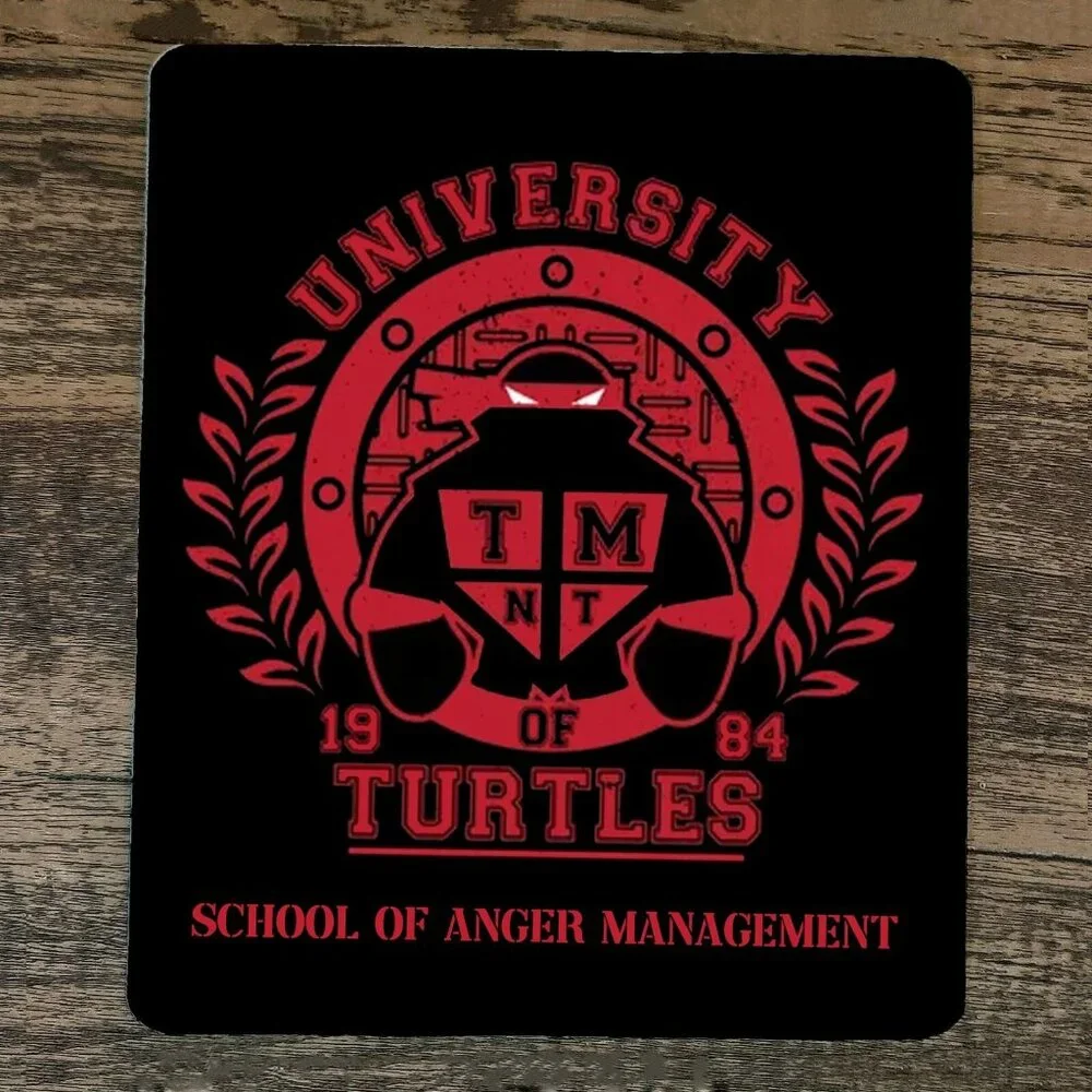 Mouse Pad University of‎ Turtles School of Anger Management TMNT